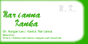 marianna kanka business card